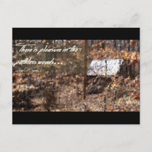 Undurchsichtiges Holz Postkarte