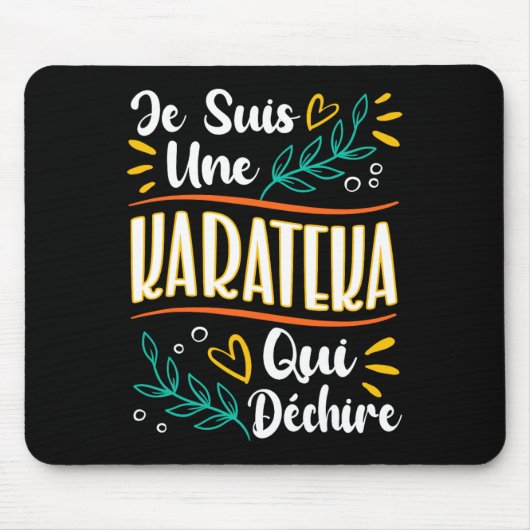 Une Karateka Qui Déchire Cadeau Pour Karateka Kara Mousepad (Vorne)