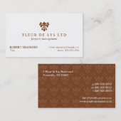 Une Lilie Visitenkarte (Vorne/Hinten)