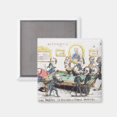 Une partie de Billard au Cercle Imperial' Magnet (Vorderseite/Rückseite)