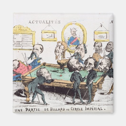 Une partie de Billard au Cercle Imperial' Magnet (Vorne)