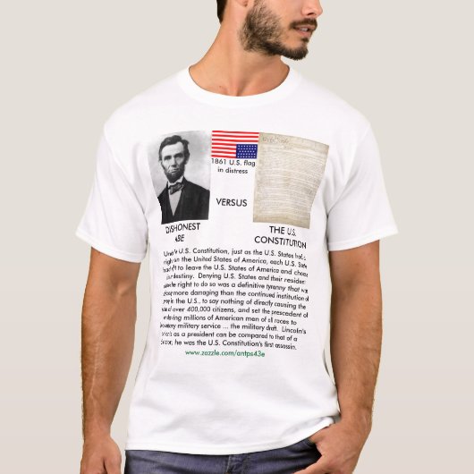 UNEHRLICHER ABE T-Shirt (Vorderseite)