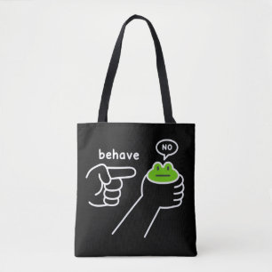 Unehrlicher Frosch Frosch Meme Benehmen Nein Carto Tasche