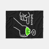 Unehrlicher Frosch Lustiger Frosch Meme Benehmen N Fleecedecke (Vorderseite (Horizontal))