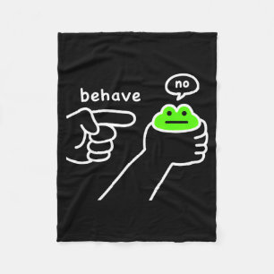 Unehrlicher Frosch Lustiger Frosch Meme Benehmen N Fleecedecke