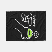 Unehrlicher Frosch Lustiger Frosch Meme Benehmen N Fleecedecke (Vorderseite (Horizontal))