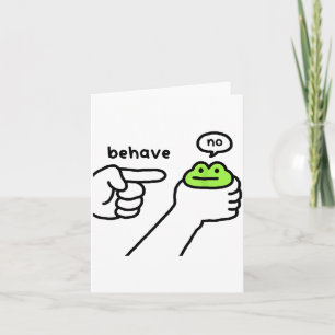 Unehrlicher Frosch Lustiger Frosch Meme Benehmen N Karte
