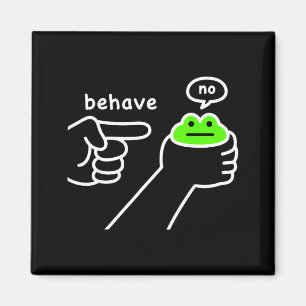 Unehrlicher Frosch Lustiger Frosch Meme Benehmen N Magnet