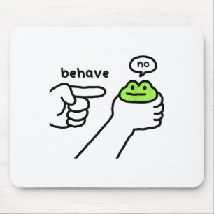 Unehrlicher Frosch Lustiger Frosch Meme Benehmen N Mousepad