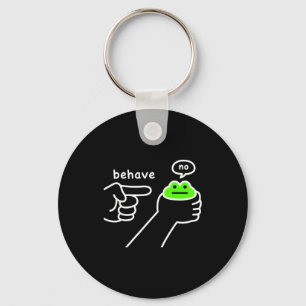Unehrlicher Frosch Lustiger Frosch Meme Benehmen N Schlüsselanhänger