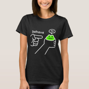 Unehrlicher Frosch Lustiger Frosch Meme Benehmen N T-Shirt