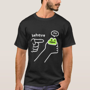 Unehrlicher Frosch Lustiger Frosch Meme Benehmen N T-Shirt