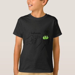 Unehrlicher Frosch Lustiger Frosch Meme Benehmen N T-Shirt