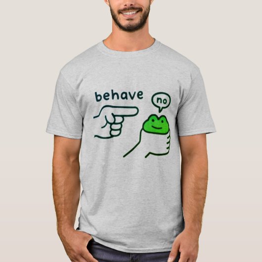 Unehrlicher Frosch Lustiger Frosch Meme T-Shirt (Vorderseite)