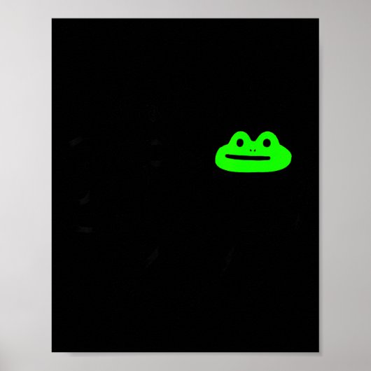 Unehrlicher Frosch Meme Benehmen Kein Lustiger Fro Poster (Vorne)