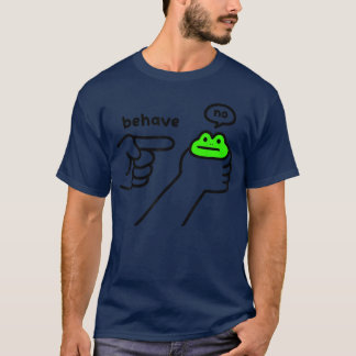 Unehrlicher Frosch Meme Benehmen Kein Lustiger Fro T-Shirt