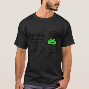 Unehrlicher Frosch Meme Benehmen sich nicht lustig T-Shirt