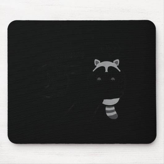 Unehrlicher Waschbär Lustiger Waschbär Meme Benehm Mousepad (Vorne)