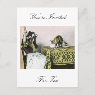 Uneingeladener Gastschlechter Kitty-Vintages Einladungspostkarte