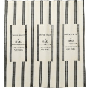 Uneinheitlicher französischer Korn-Sack Duschvorhang