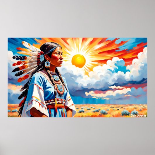 Unelanuhi-Die Sonnengöttin 4 Poster (Vorne)