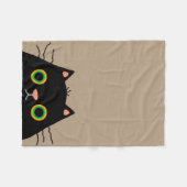 Unelegante Katze Fleecedecke (Vorderseite (Horizontal))