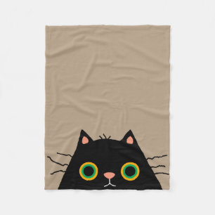 Unelegante Katze Fleecedecke