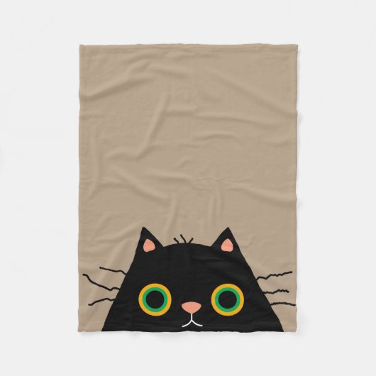 Unelegante Katze Fleecedecke (Vorderseite)