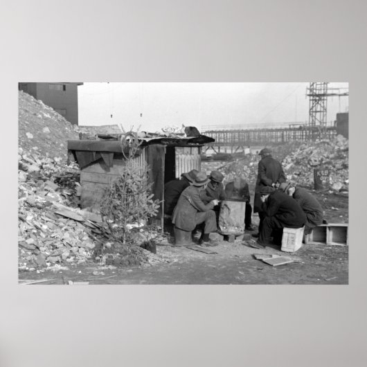 Unemployed & Homeless 1938 Poster (Vorne)