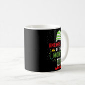 Unemployee Of The Month Funny Unemployed Christmas Kaffeetasse (VorderseiteRechts)