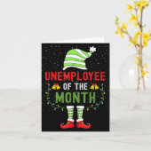 Unemployee Of The Month Funny Unemployed Christmas Karte (Gelbe Blume)