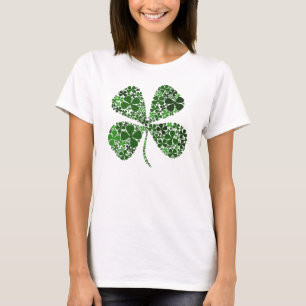 Unendlich glücklich vierblättriges Kleeblatt T-Shirt