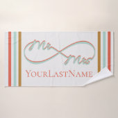 Unendlich Herr und Frau Wedding Custom Bath Handtu Badehandtuch (Badehandtuch)