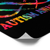Unendlich Herzinfarkt Liebe Autismus Bewusstsein b Poster (Ecke)