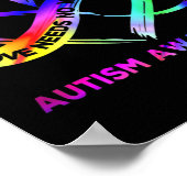 Unendlich Herzinfarkt Liebe Autismus Bewusstsein b Poster (Ecke)