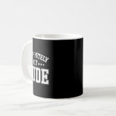 Unendlich nicht rude Fun Deaf Kaffeetasse (Vorderseite Links)