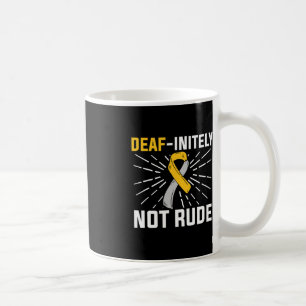 Unendlich nicht unverschämt. ASL Deaf Sign Languag Kaffeetasse