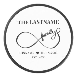 Unendlich Personalisiert Familienname und Est. Dat Eishockey Puck
