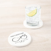 Unendlich Personalisiert Familienname und Est. Dat Getränkeuntersetzer (Seite)