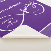 Unendlich Personalisiert Familienname und Est. Dat Sherpadecke (3/4)