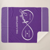 Unendlich Personalisiert Familienname und Est. Dat Sherpadecke (Vorderseite (Horizontal))