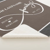 Unendlich Personalisiert Familienname und Est. Dat Sherpadecke (3/4)