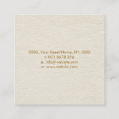 Unendlich Symbol Butterfly Color Spritzer Quadratische Visitenkarte (Rückseite)