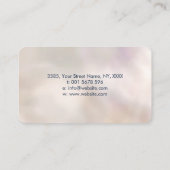 Unendlich Symbol Butterfly Color Spritzer Visitenkarte (Rückseite)