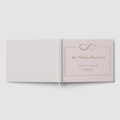 Unendlich Symbol Dusty Pink Gray Gold Hochzeit Gästebuch (Voll)