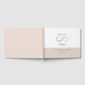 Unendlich Symbol White Rose Minimalistische Hochze Gästebuch (Voll)