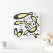 Unendlich Symbol - Zeit ist endlos Quadratische Wanduhr (Zuhause)