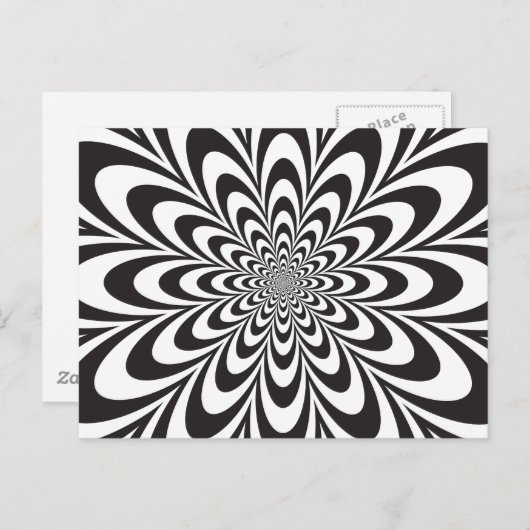 Unendliche Blume Postkarte (Vorne/Hinten)