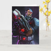 Unendliche Cyborg-Illustration Karte (Gelbe Blume)