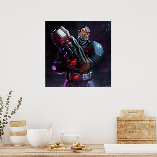 Unendliche Cyborg-Illustration Poster (Küche)